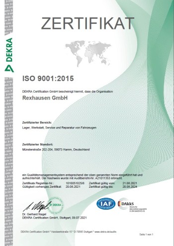 DEKRA ISO 2021